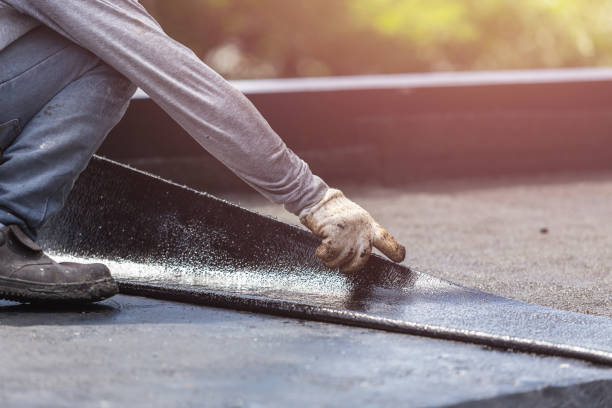 Professional Basement Waterproofing technician working in Vandalia, MI